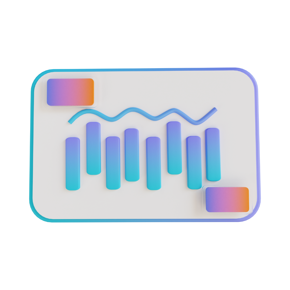 3d illustration of data portal topics